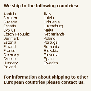 country shipping information