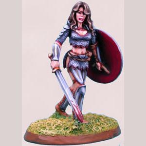 Pinup Female Warrior in Chainmail