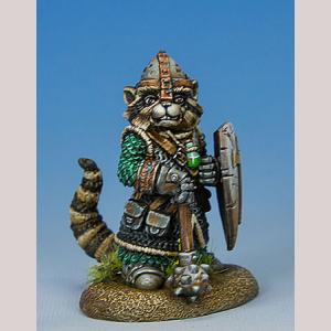Raccoon Cleric with Mace/Shield