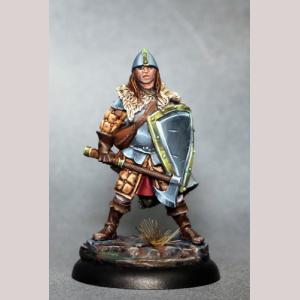 Male Warrior with Battle Axe and Shield