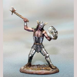 Male Warrior with Axe and Shield