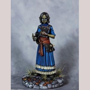 Female Half Orc Scholar