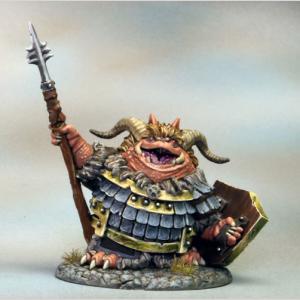 Chonky Goblin with Spear/Shield (Resin)