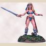 Pinup Female Amazon Warrior with Sword