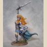 Female Warrior with Sword and Shield